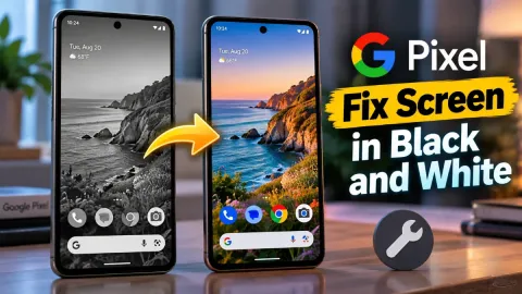 How to Fix Google Pixel Screen in Black and White