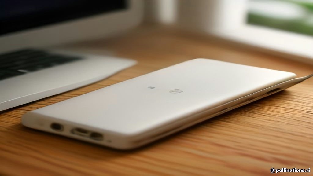 Google Pixel connected to a laptop via USB cable