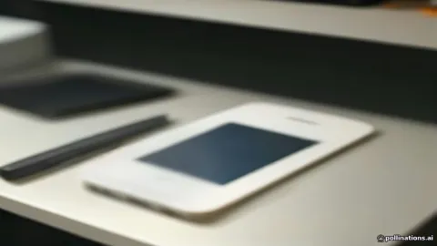 A Google Pixel smartphone on a repair desk with cleaning tools.