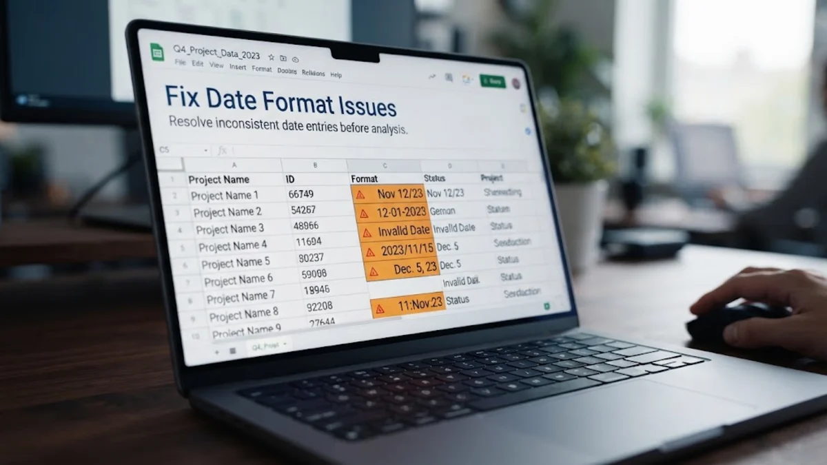 How to Fix Google Sheets Date Format Issues