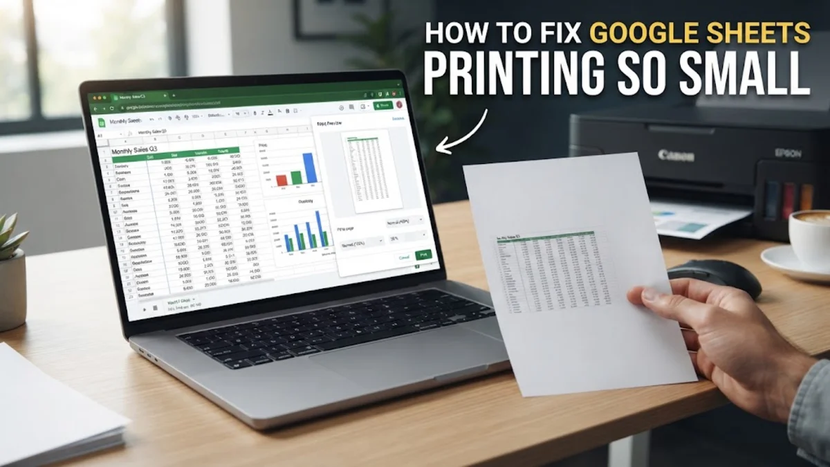 How to Fix Google Sheets Printing So Small