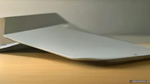 An iPad showing a floating keyboard in the middle of the screen.