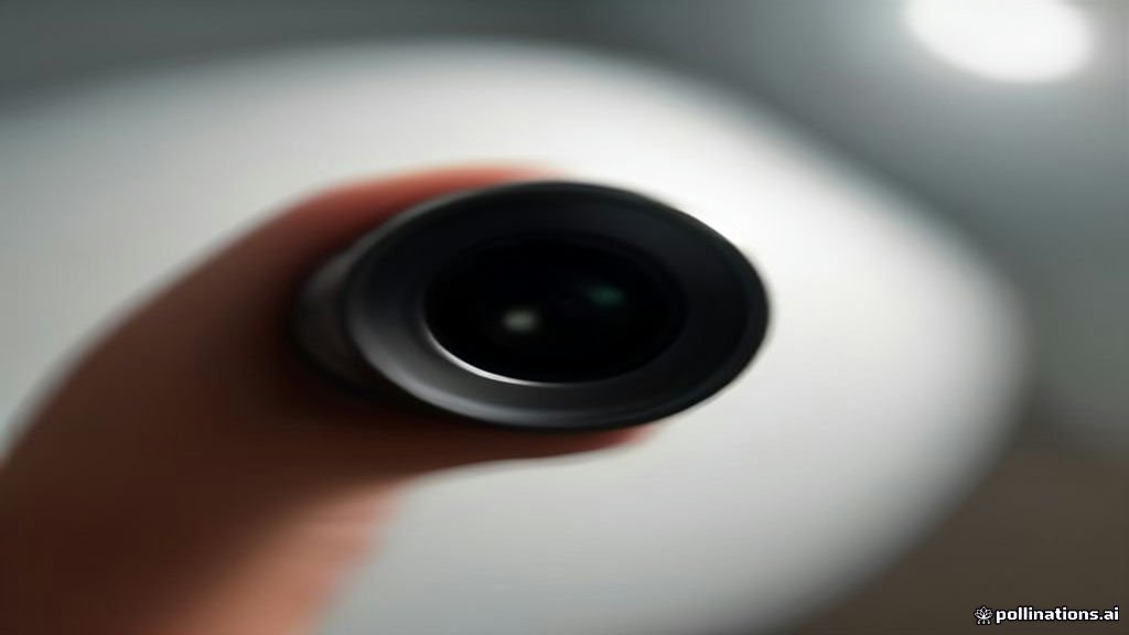 Cleaning an iPhone camera lens with a microfiber cloth