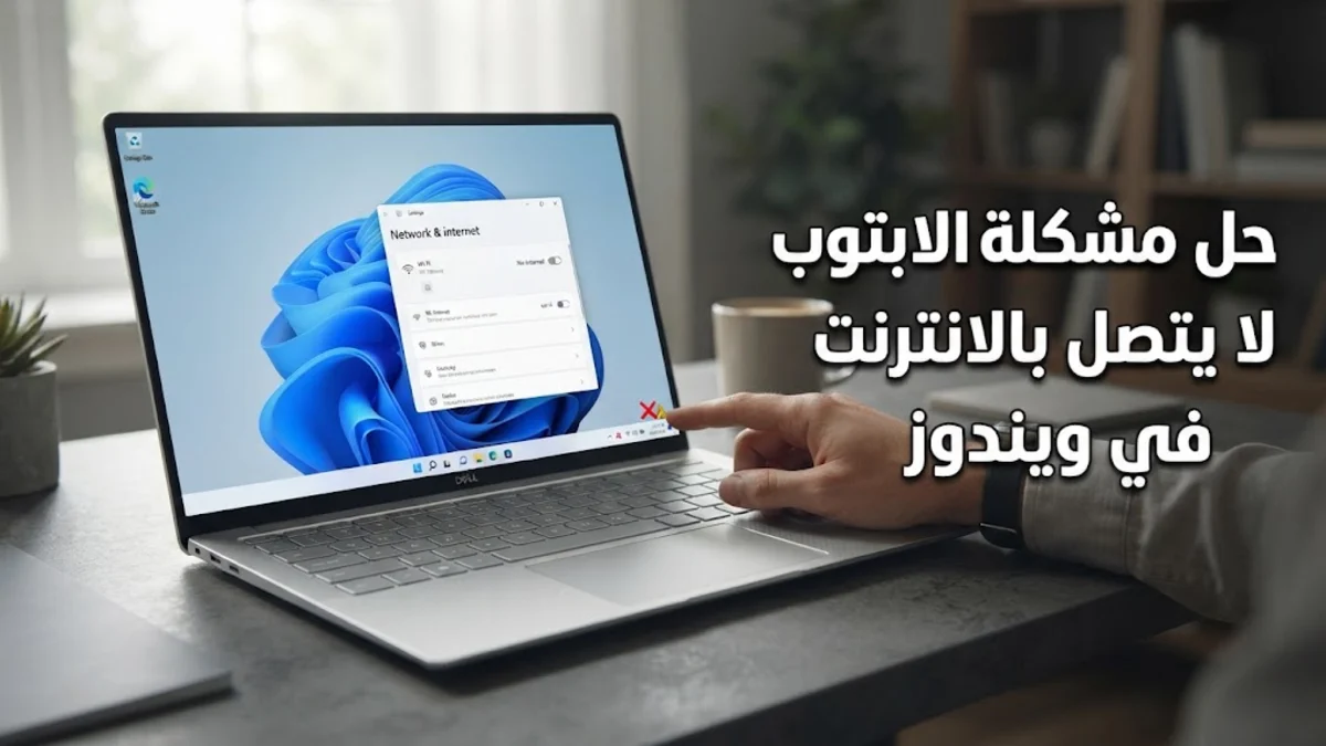 حل مشكلة اللابتوب لا يتصل بالانترنت في ويندوز