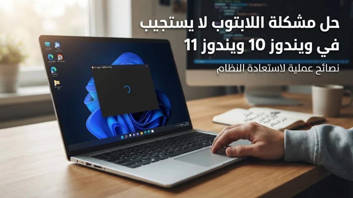 حل مشكلة اللابتوب لا يستجيب في ويندوز 10 ويندوز 11