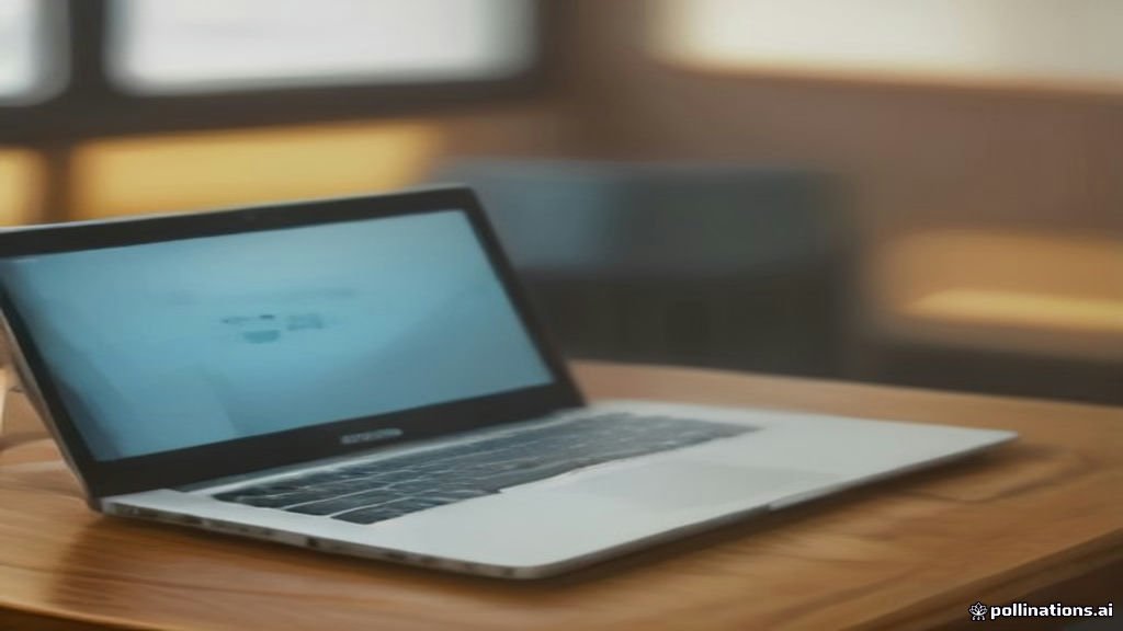 A laptop showing the Windows 11 Recovery Environment troubleshooting screen on a desk.