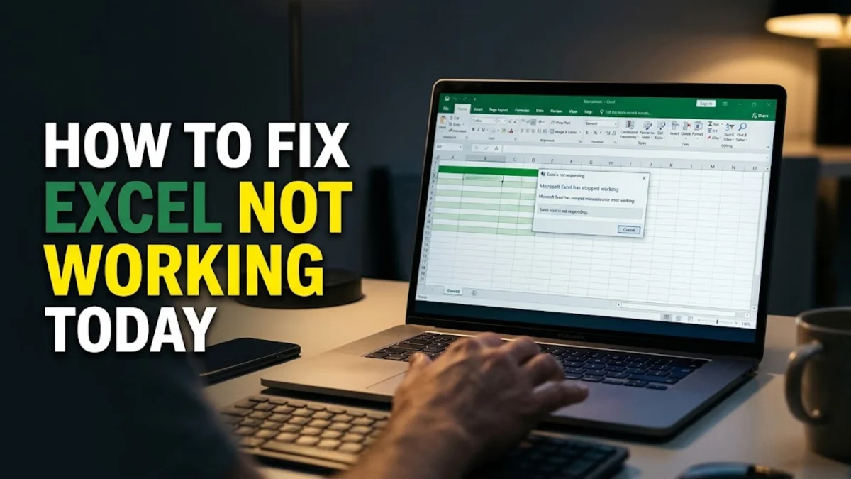 How to Fix Microsoft Excel Not Working Today