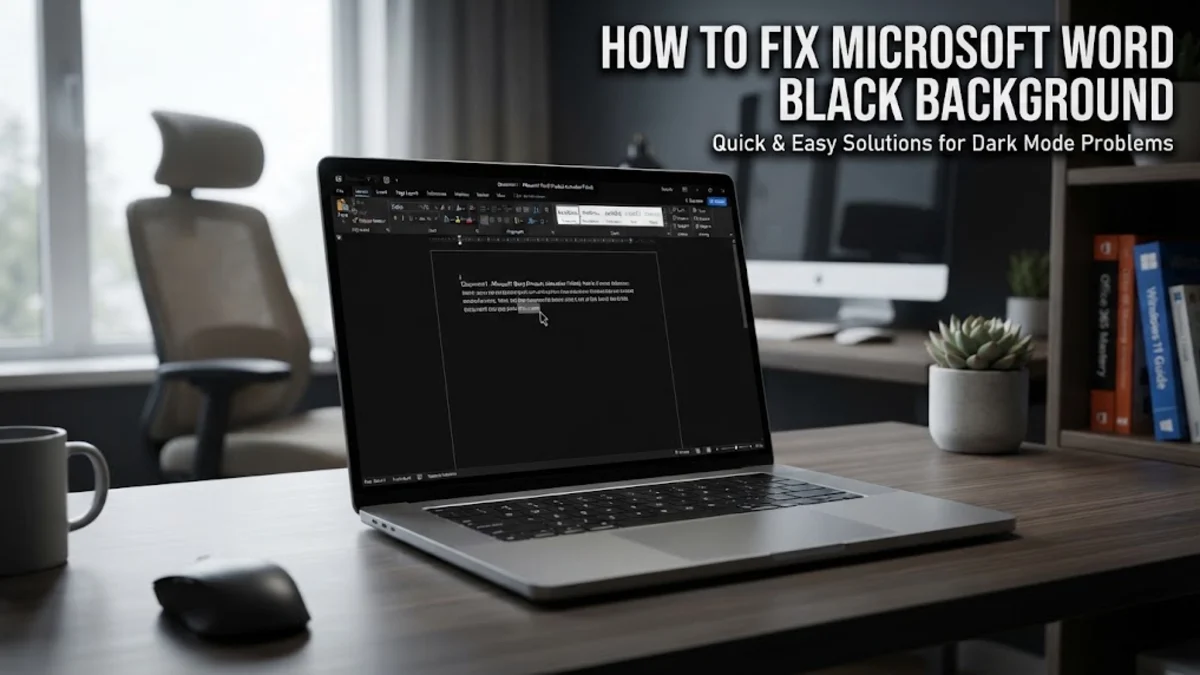 How to Fix Microsoft Word Black Background