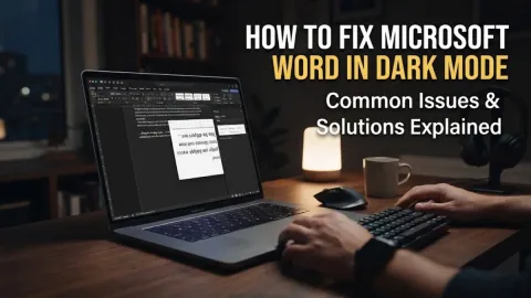 How to Fix Microsoft Word in Dark Mode