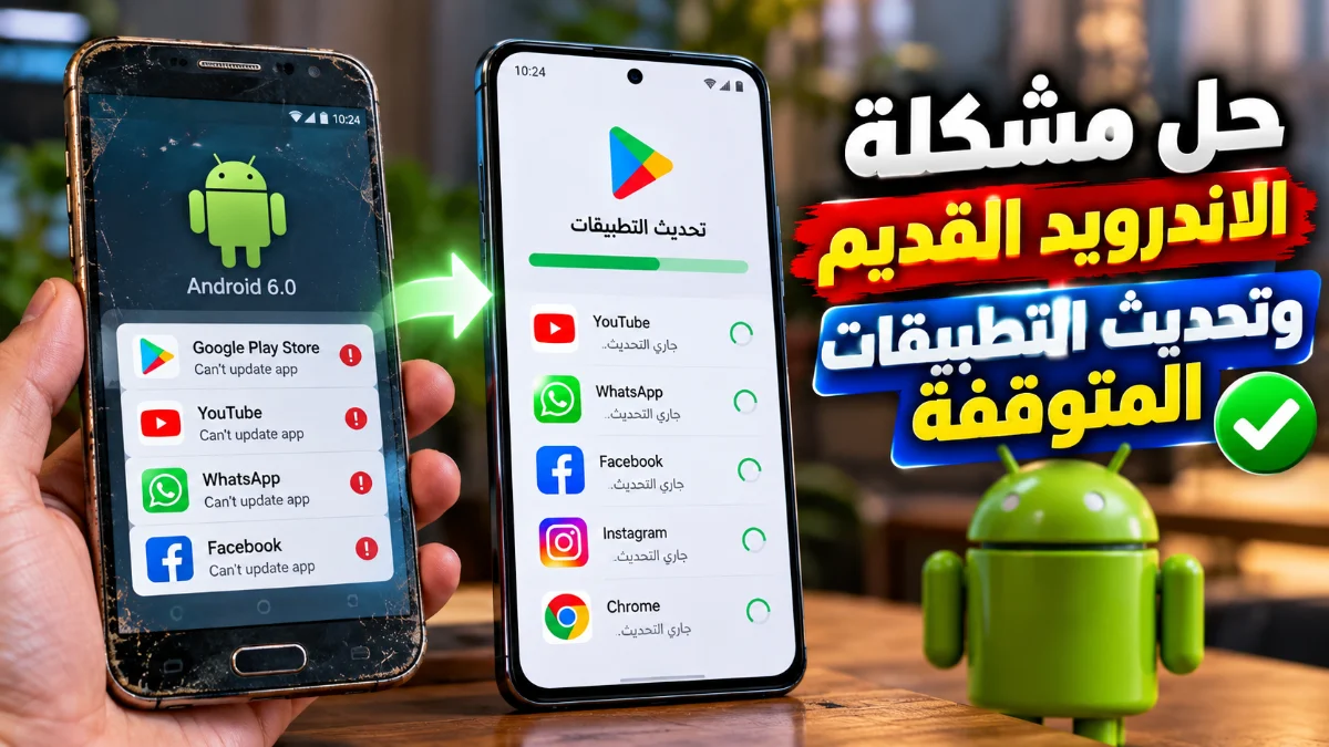 حل مشكلة الاندرويد القديم وتحديث التطبيقات المتوقفة