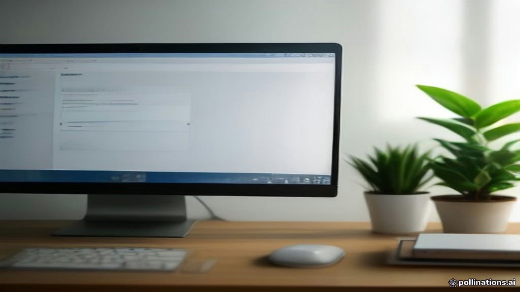 Computer monitor displaying Microsoft Outlook inbox interface