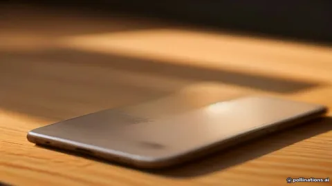 Smartphone displaying a security login prompt on a clean desk