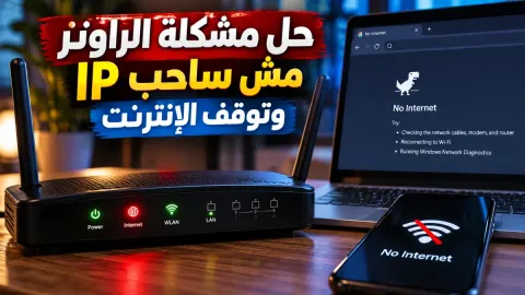 حل مشكلة الراوتر مش ساحب ip وتوقف الإنترنت