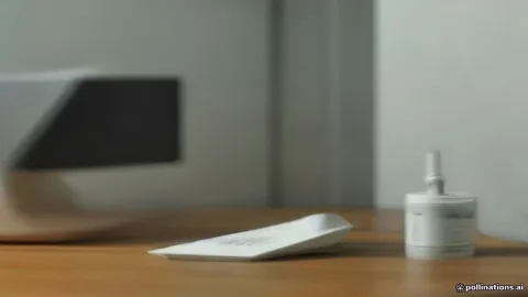 A modern wireless router connected to an internet modem with an Ethernet cable on a desk.