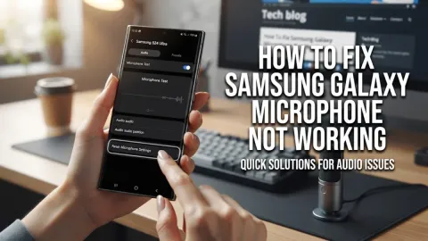 How to Fix Samsung Galaxy Microphone Not Working