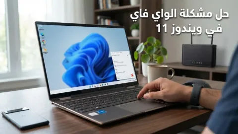 حل مشكلة الواي فاي في اللاب توب ويندوز 11