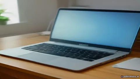 Laptop computer showing the Windows automatic recovery troubleshooting screen on a desk