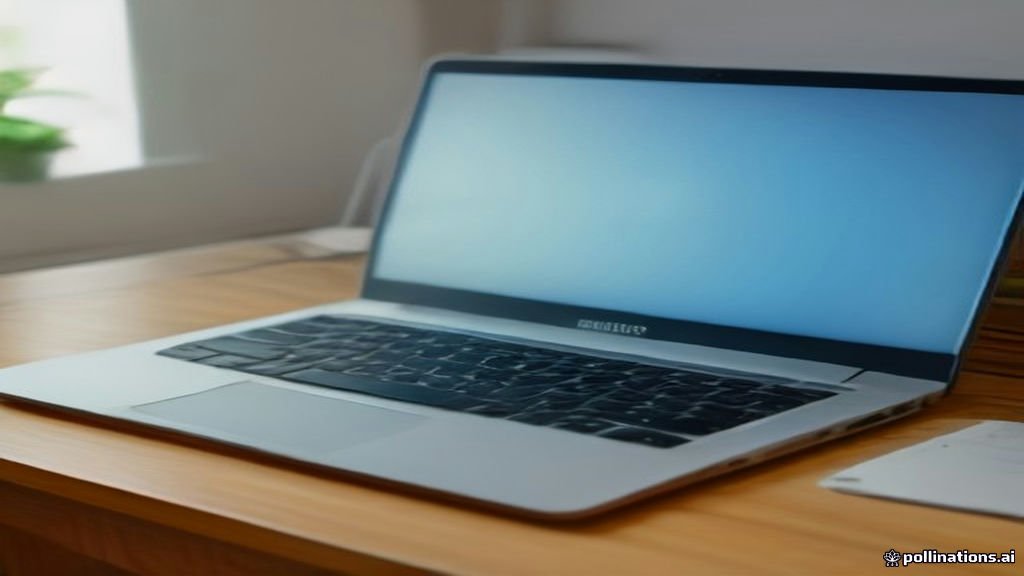 Laptop computer showing the Windows automatic recovery troubleshooting screen on a desk