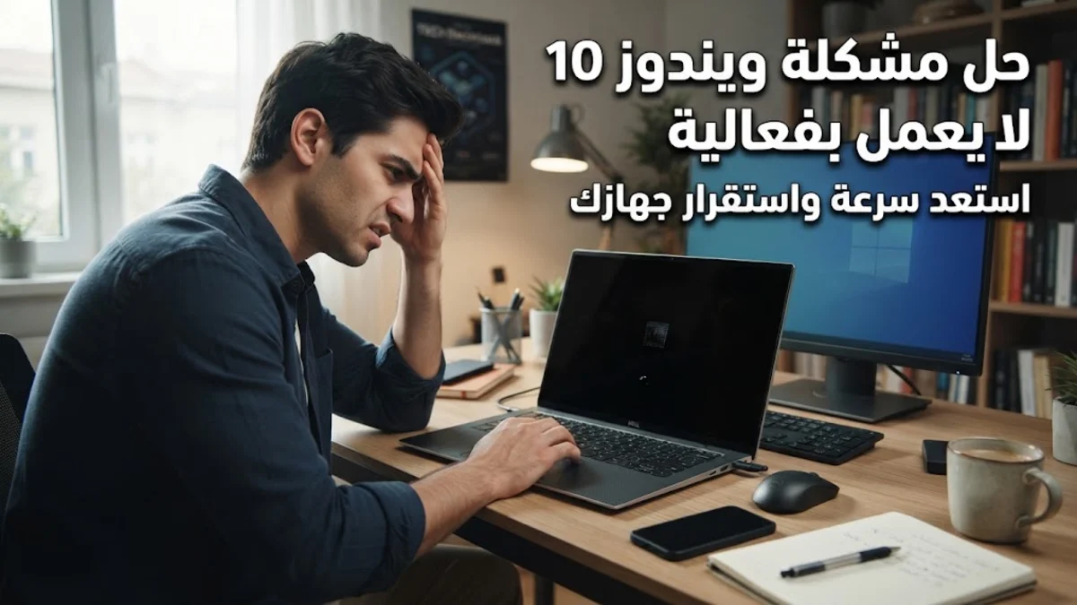 حل مشكلة ويندوز 10 لا يعمل بفعالية