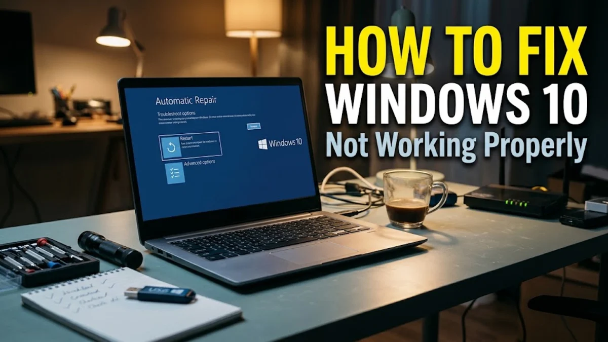How to Fix Windows 10 Not Working Properly