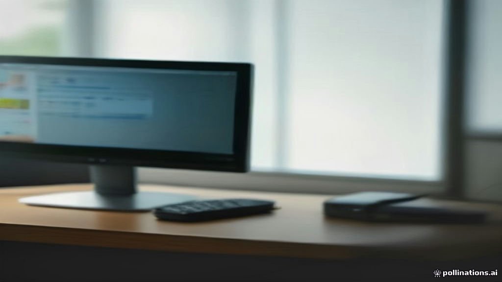 Windows 10 computer screen on a desk