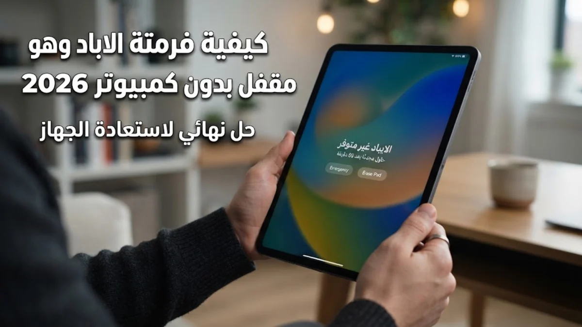 كيفية فرمتة الايباد وهو مقفل بدون كمبيوتر 2026