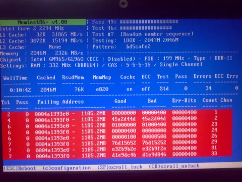 Laptop screen showing secure email settings