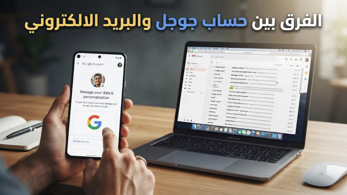 الفرق بين حساب جوجل والبريد الالكتروني