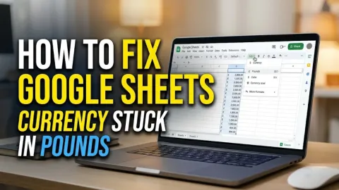 How to Fix Google Sheets Currency Stuck in Pounds