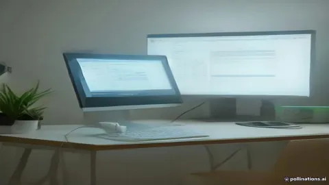 Laptop displaying a spreadsheet on a desk