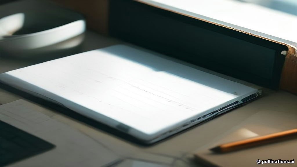 Laptop displaying productivity software on a wooden office desk.