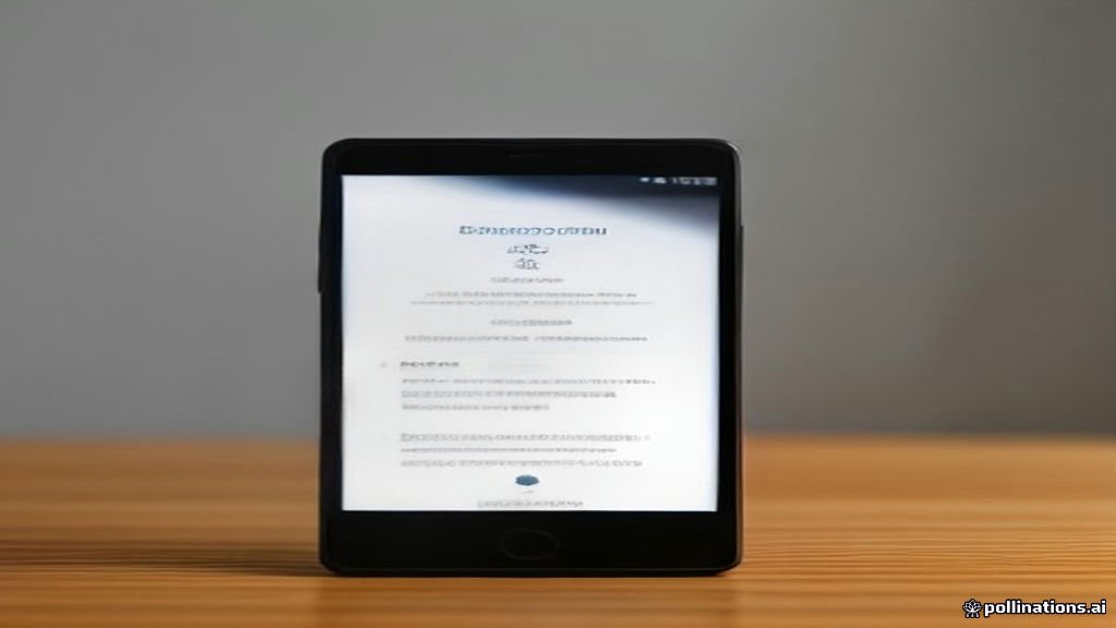 Smartphone displaying a security warning alert on screen