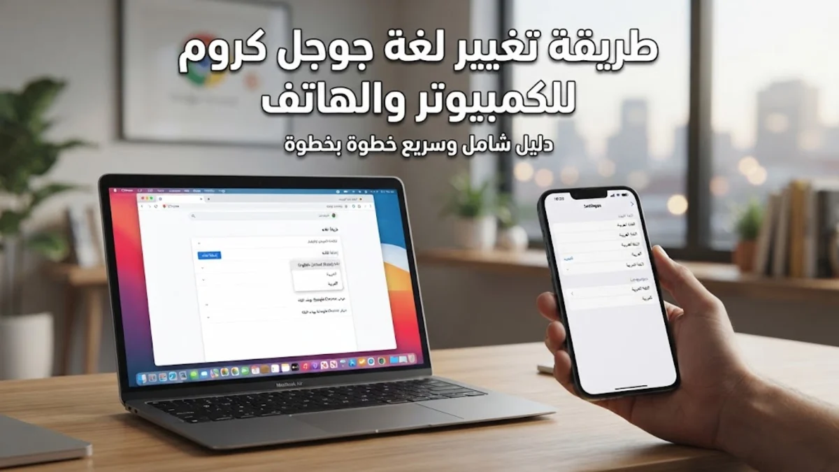طريقة تغيير لغة جوجل كروم للكمبيوتر والهاتف