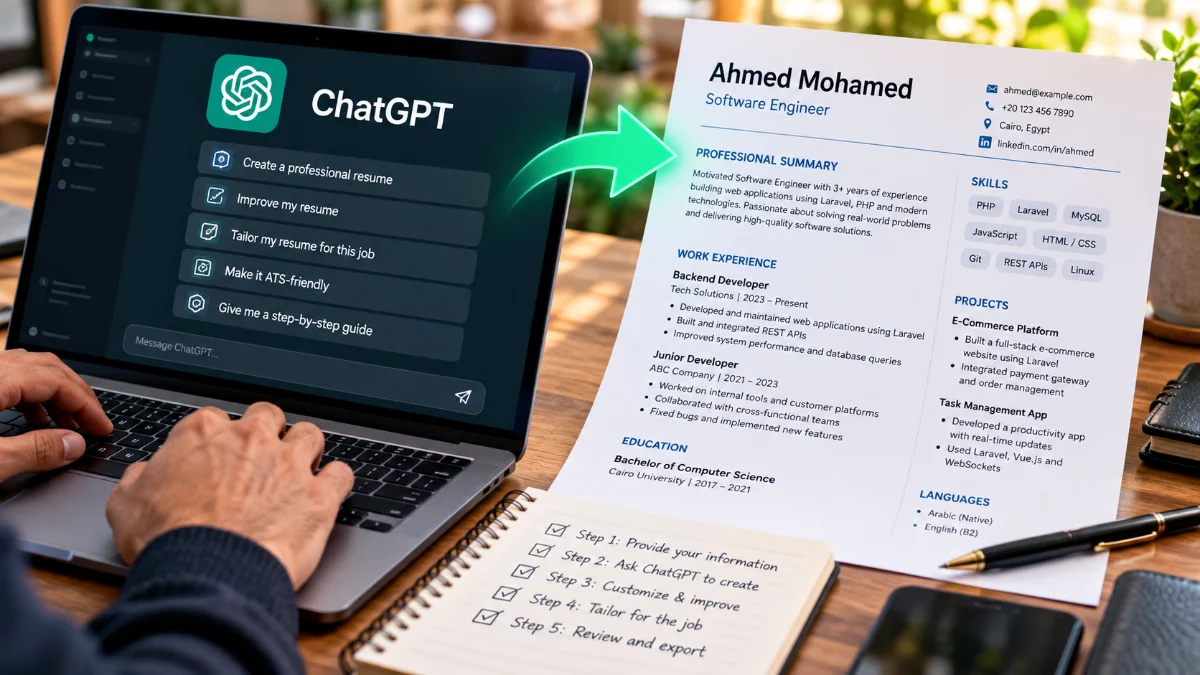 How to ChatGPT a Resume Step by Step