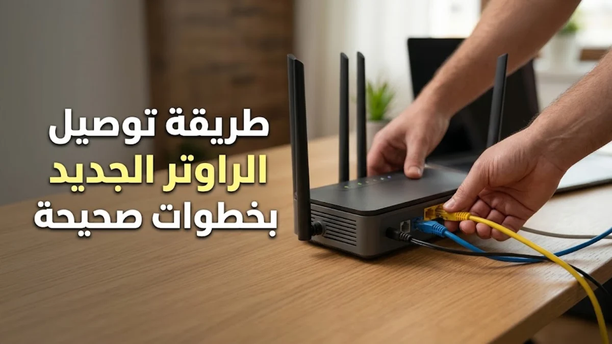 طريقة توصيل الراوتر الجديد بخطوات صحيحة