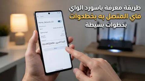 طريقة معرفة باسورد الواي فاي المتصل به بخطوات بسيطة