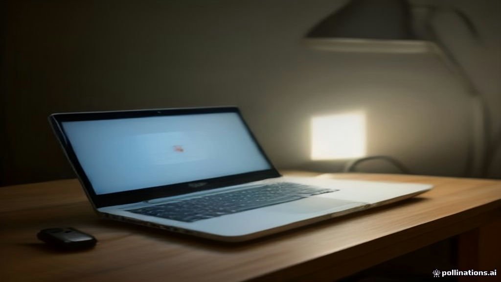 A technician troubleshooting a modern laptop connected to its power adapter on a wooden desk.