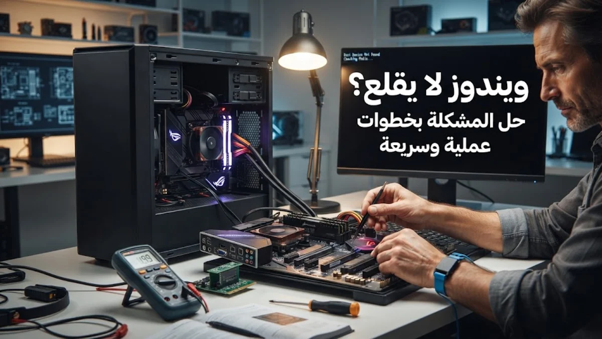 حل مشكلة الكمبيوتر لا يقلع بخطوات عملية وسريعة