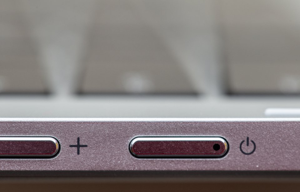 Wireless internet router on a desk with indicator lights