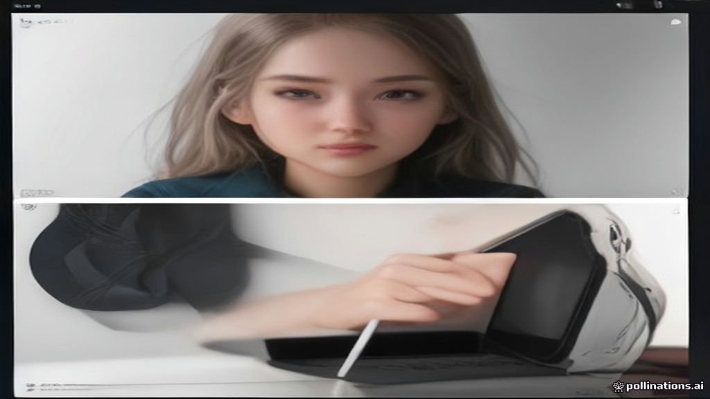 Person taking a screenshot on an iPad at a desk.