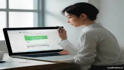 عملية مسح رمز QR لربط حساب واتساب بجهاز كمبيوتر محمول