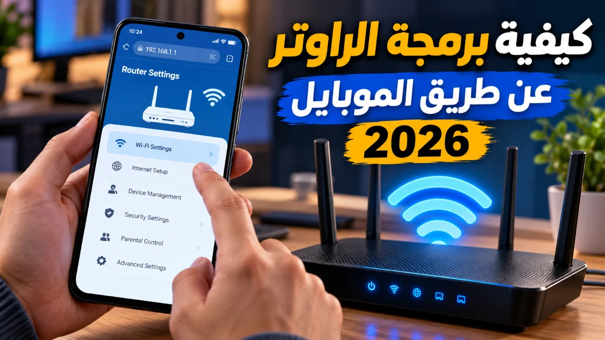 كيفية برمجة الراوتر عن طريق الموبايل 2026