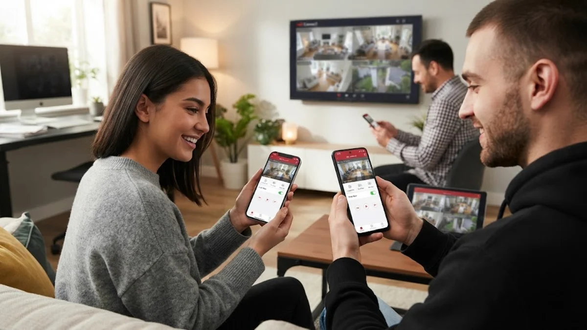 كيفية تشغيل برنامج hik connect على أكثر من موبايل