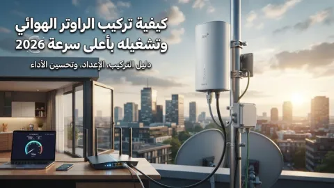 كيفية تركيب الراوتر الهوائي وتشغيله بأعلى سرعة 2026