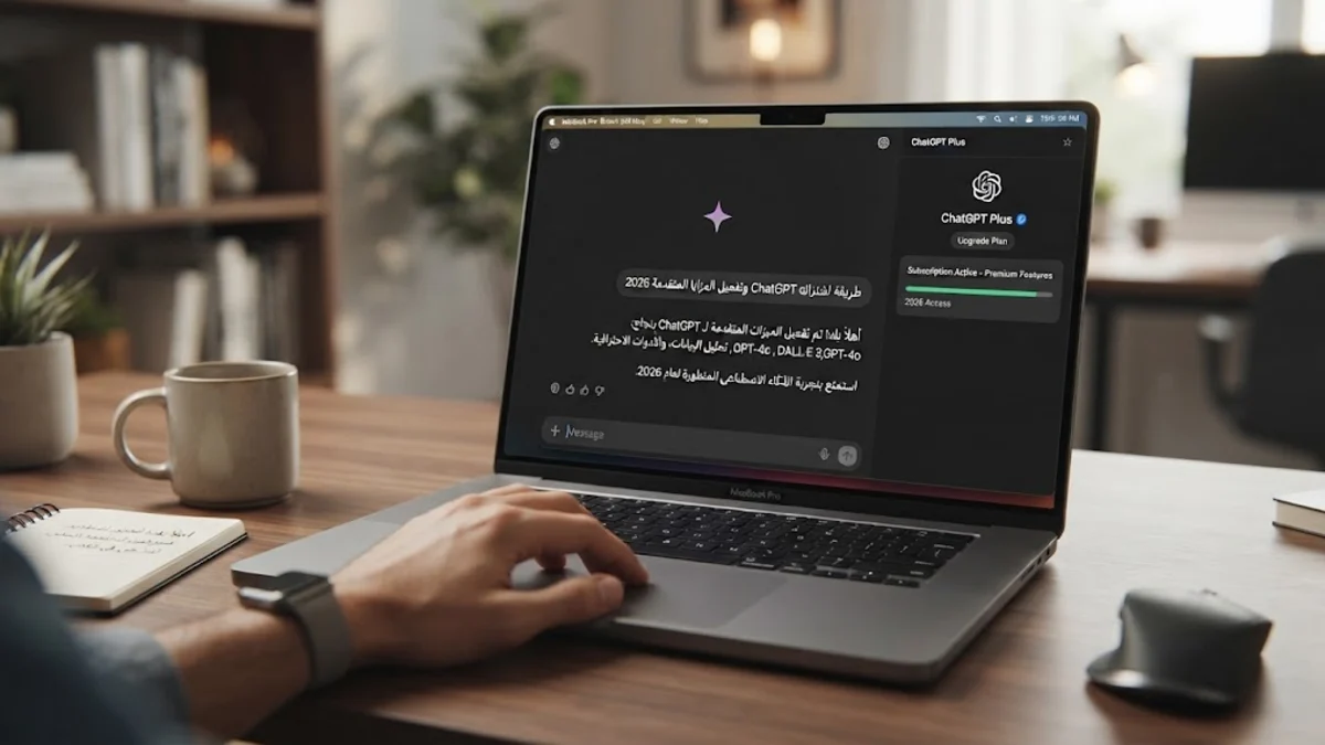 طريقة اشتراك ChatGPT Plus وتفعيل المزايا المتقدمة 2026