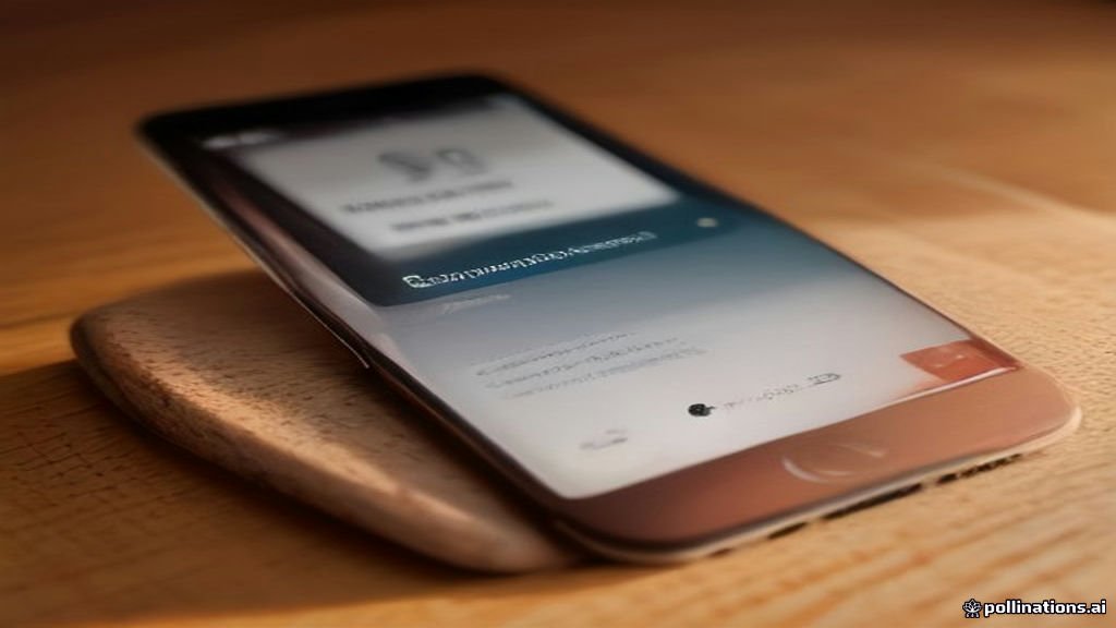 A smartphone displaying a security warning alert on screen.