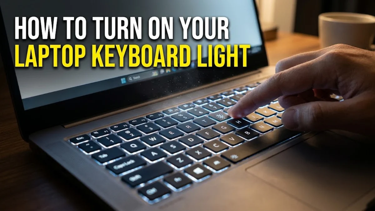 How to Turn On Your Laptop Keyboard Light