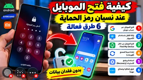 صورة لهاتف ذكي يظهر شاشة القفل وطلب رمز الحماية PIN