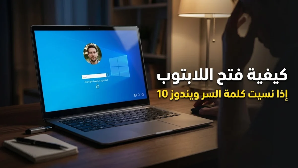 كيفية فتح اللابتوب اذا نسيت كلمة السر ويندوز 10
