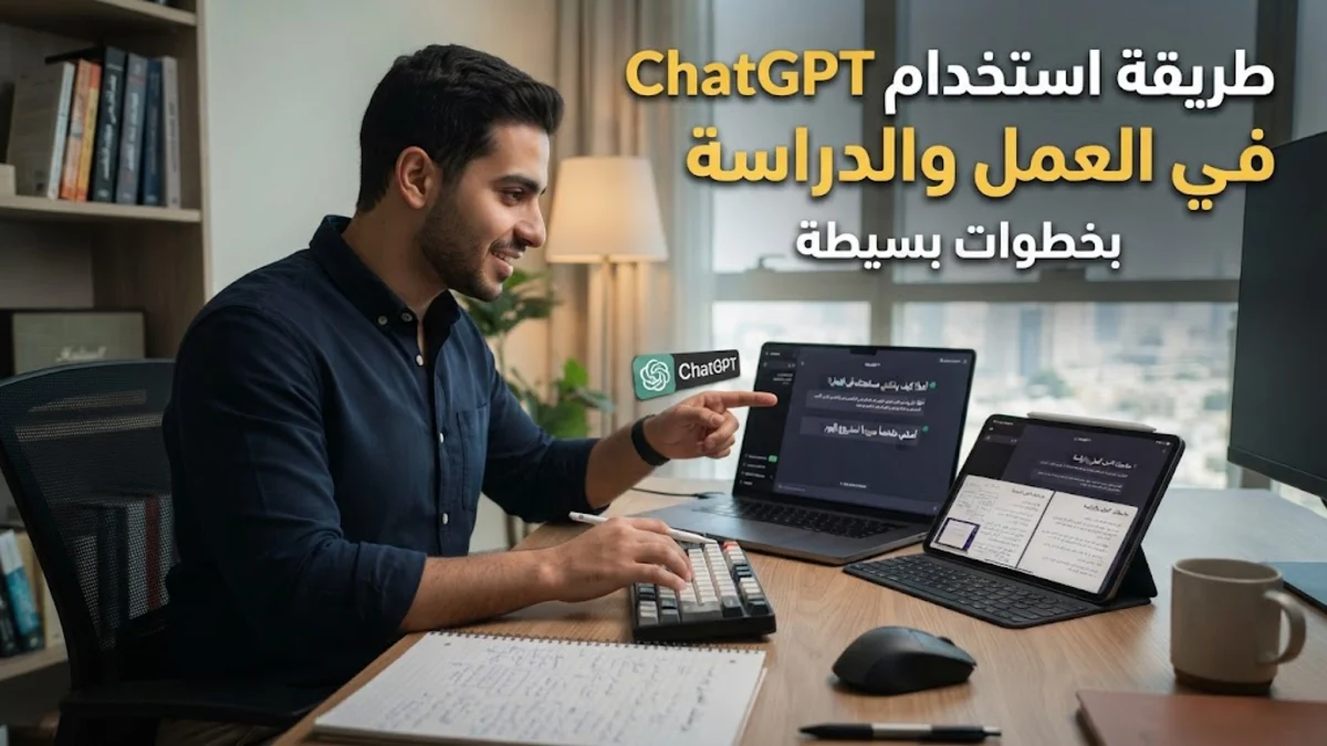 طريقة استخدام ChatGPT في العمل والدراسة بخطوات بسيطة